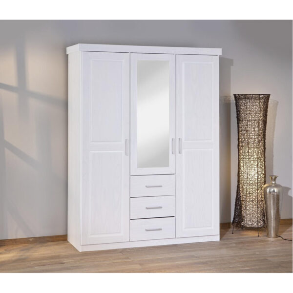 Inter Link Kleiderschrank Geraldo weiß B/H/T: ca. 140x190x55 cm Inter Link Kleiderschrank Geraldo weiß B/H/T: ca. 140x190x55 cm