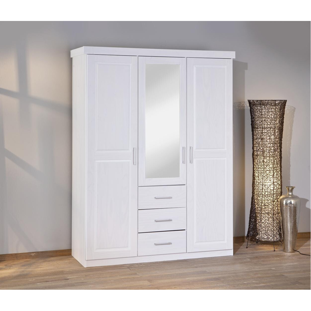 Inter Link Kleiderschrank Geraldo weiß B/H/T: ca. 140x190x55 cm