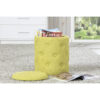 Inter Link Hocker Yapak gelb MDF B/H/T: ca. 34x40x34 cm