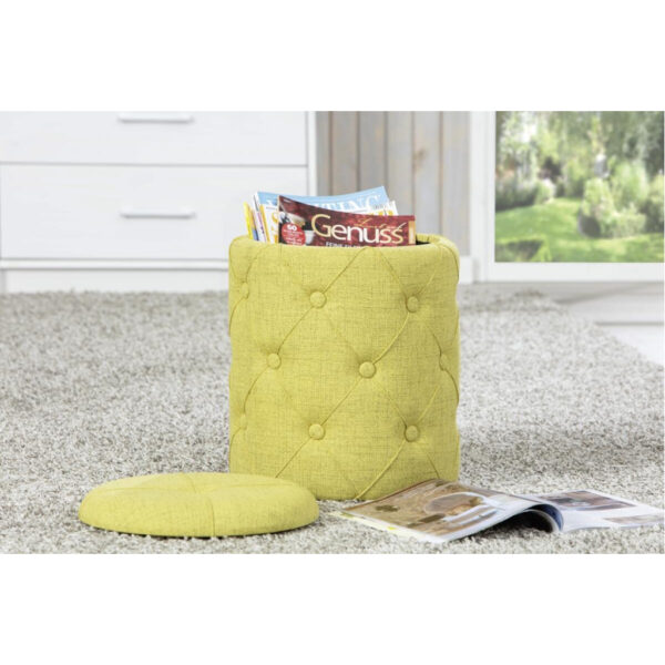 Inter Link Hocker Yapak gelb MDF B/H/T: ca. 34x40x34 cm Inter Link Hocker Yapak gelb MDF B/H/T: ca. 34x40x34 cm