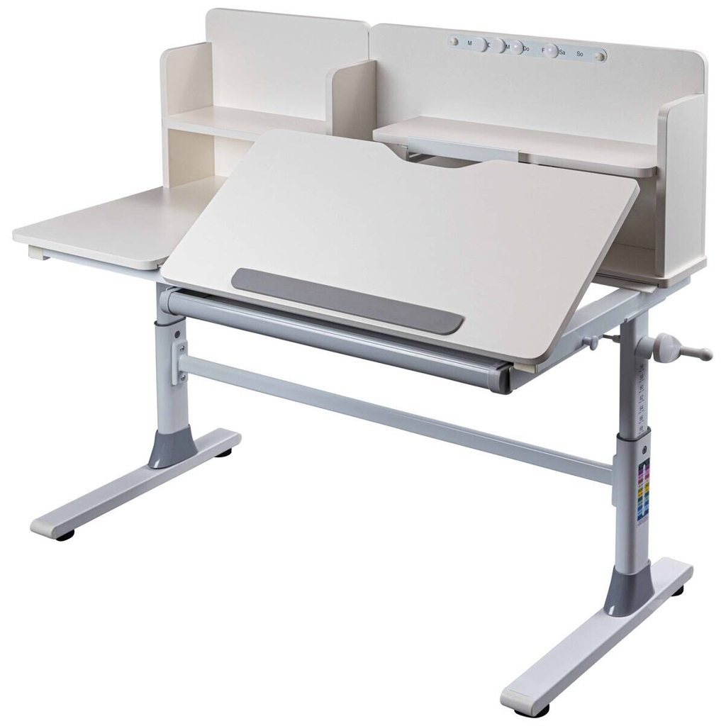 Inter Link Schreibtisch Sören weiß pulverbeschichtet B/H/L: ca. 60x96x120 cm