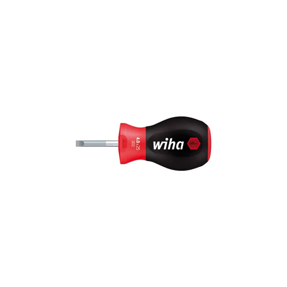 WIHA Vergaser – Schraubendreher 302K 0, 8 x 4, 0 x 25 mm Schlitz