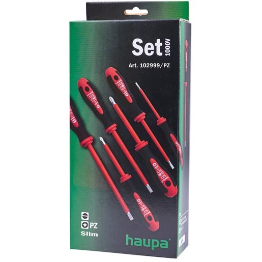 Haupa 2K – VDE – SCHRAUBENDREHERSATZ PZ / HAUPA 102999/PZ SLIM 102999/PZ