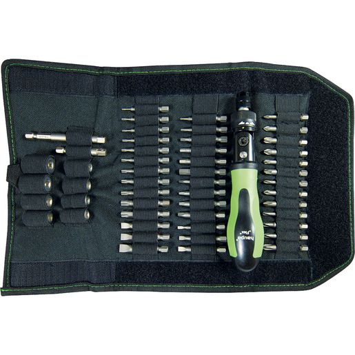 Haupa SET KNARRENSCHR.DREHER + BITS / HAUPA 104020 – 1 FLEX – BAG 104020 – 1