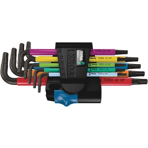 Wera WINKELSCHLÜSSELSATZ HALTEFUNKT / WERA 967/9TX HF1 MULTICOL 05024179001