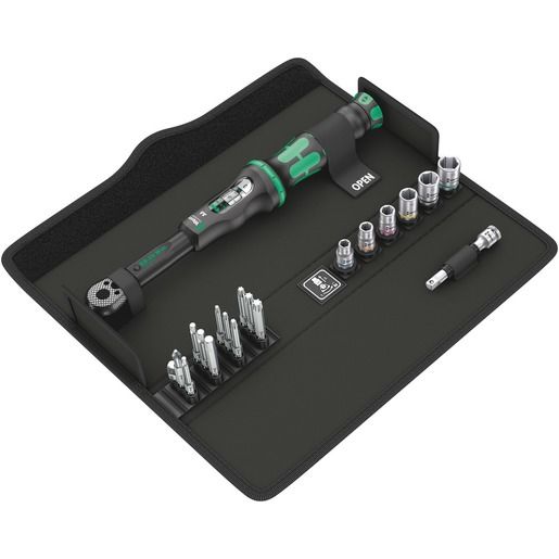 Wera TEXTILER BOX MIT BITS + NÜSSEN / WERA CLICK – TORQUE A6 IN 05130110001