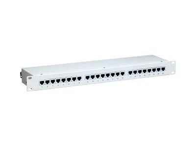 Equip Patch Panel – CAT 6e – STP – Hellgrau, RAL 7035 – 1U – 48.3 cm (19″)