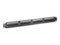 Equip Patch Panel – CAT 5e – RJ – 45 X 16 – Schwarz – 1U – 48.3 cm (19″)