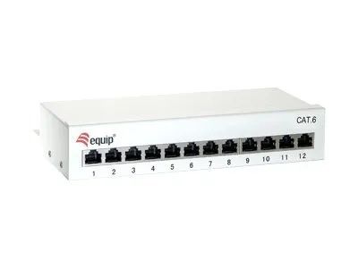 Equip Patch Panel – Patch Panel – CAT 6 – RJ – 45 X 12