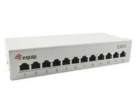 Equip 12 – Port Cat.6 Desktop Patch Panel – Hellgrau – 10/100/1000Base – T(X) – Gigabit Ethernet – 1000 Mbit/s – RJ – 45 – Cat6 – Weiß