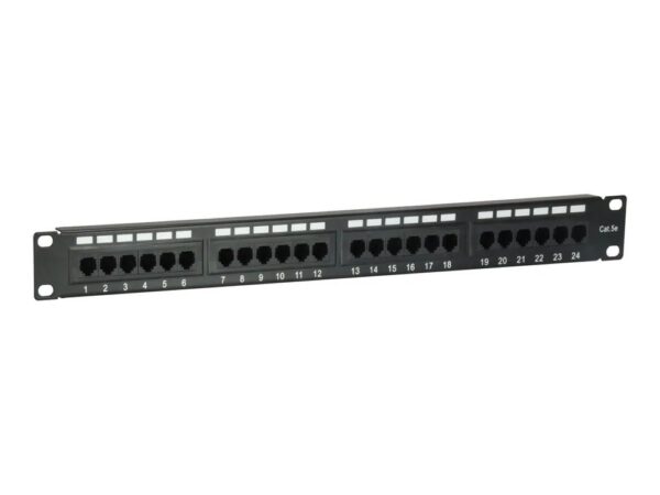 4015867206935-1 Equip Pro – Patch Panel – CAT 5e – RJ – 45 X 24 – Schwarz – 1U – 48.3 cm (19")