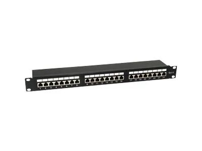 Equip Pro – Patch Panel – Rack montierbar – CAT 6 – STP – RJ – 45 X 24 – Schwarz – 1U – 48.3 cm (19″)