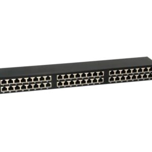 Equip Pro – Patch Panel – Rack montierbar – CAT 6 – STP – RJ – 45 X 48 – Schwarz – 1U – 48.3 cm (19")