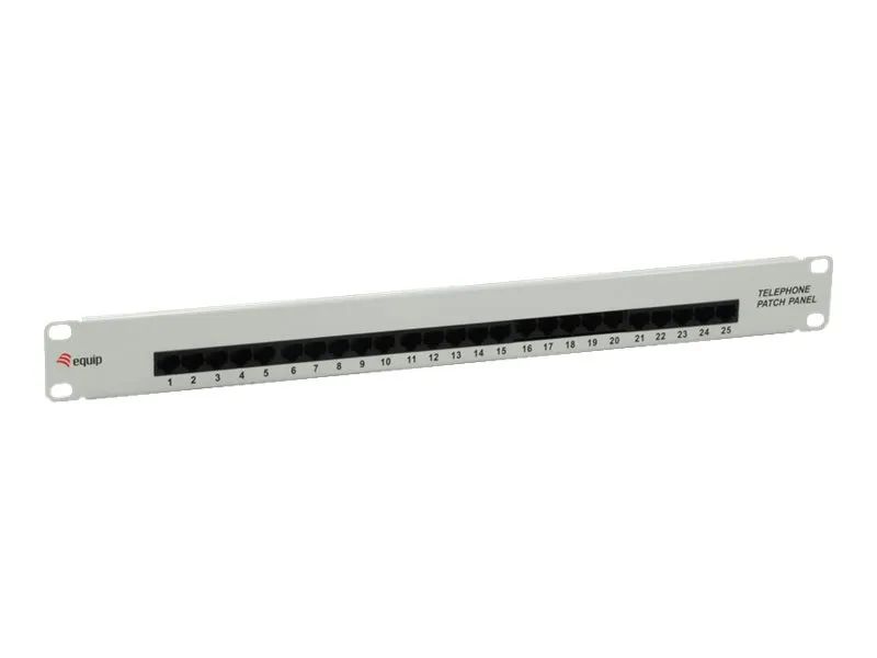 Equip Pro ISDN – Patch Panel – CAT 3 – RJ – 45 X 25 – Hellgrau – 1U – 48.3 cm (19″)