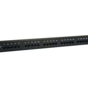 Equip Pro ISDN – Patch Panel – CAT 3 – RJ – 45 X 25 – Schwarz – 1U – 48.3 cm (19")