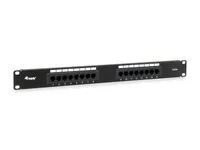 Equip 16 – Port Cat.5e Ungeschirmtes Patch Panel – Black – 10/100/1000Base – T(X) – Gigabit Ethernet – 1000 Mbit/s – RJ – 45 – Cat5e – Schwarz