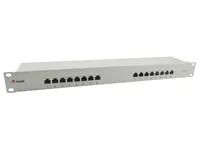 Equip 16 – Port Cat.6 Ungeschirmtes Patch Panel – Hellgrau – 10/100/1000Base – T(X) – Gigabit Ethernet – 1000 Mbit/s – RJ – 45 – Cat6 – Grau