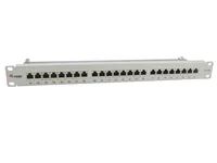 Equip 24 – Port Cat.6A Geschirmtes Patch Panel – Hellgrau – 10/100/1000Base – T(X) – Gigabit Ethernet – 1000 Mbit/s – RJ – 45 – Cat6a – Grau