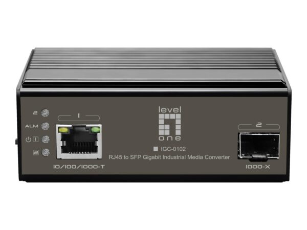 4015867223949-1 LevelOne IGC – 0102 – Medienkonverter – GigE – 10Base – T, 100Base – TX, 1000Base – T, 1000Base – X – RJ – 45 / SFP (mini – GBIC)