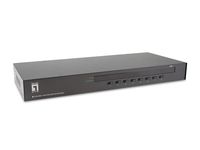 4015867229385-1 LevelOne 8 – Port PS/2 – USB VGA KVM Switch – 2048 x 1536 Pixel – Rack – Einbau – 1U – Schwarz