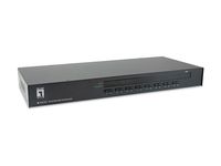 LevelOne 16 – Port PS/2 – USB VGA KVM Switch – 2048 x 1536 Pixel – Rack – Einbau – 1U – Schwarz