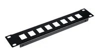 Equip Patch panel (empty) – Rack montierbar – Schwarz