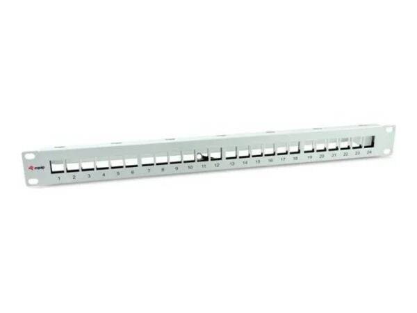 Equip Patch Panel – Rack montierbar – RAL 7035, Hellgrau – 1U – 48.3 cm (19")