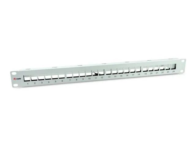 Equip Patch Panel – Rack montierbar – RAL 7035, Hellgrau – 1U – 48.3 cm (19″)