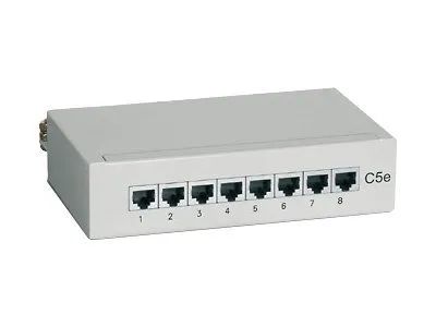 Equip Desktop – Patch Panel – CAT 5e – Hellgrau, RAL 7035