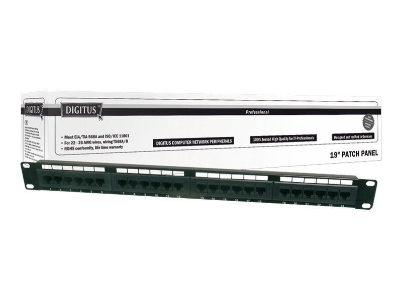 DIGITUS CAT 6, klasse E Patch Panel