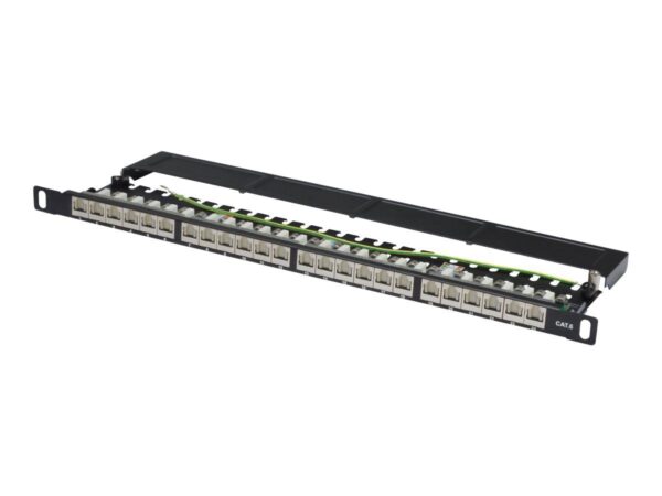 DIGITUS CAT 6, klasse E High Density Patch Panel, geschirmt, schwarz