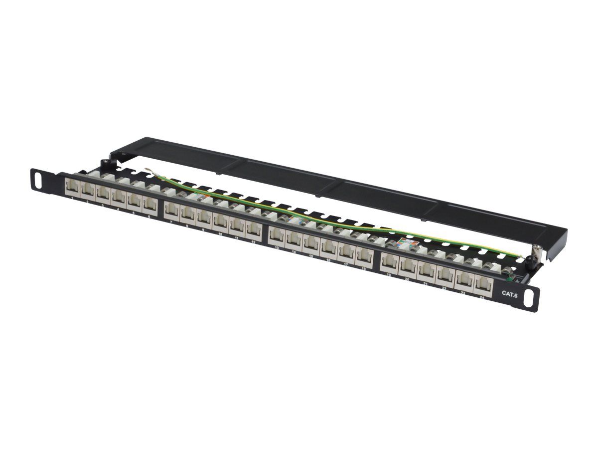 DIGITUS CAT 6, klasse E High Density Patch Panel, geschirmt, schwarz