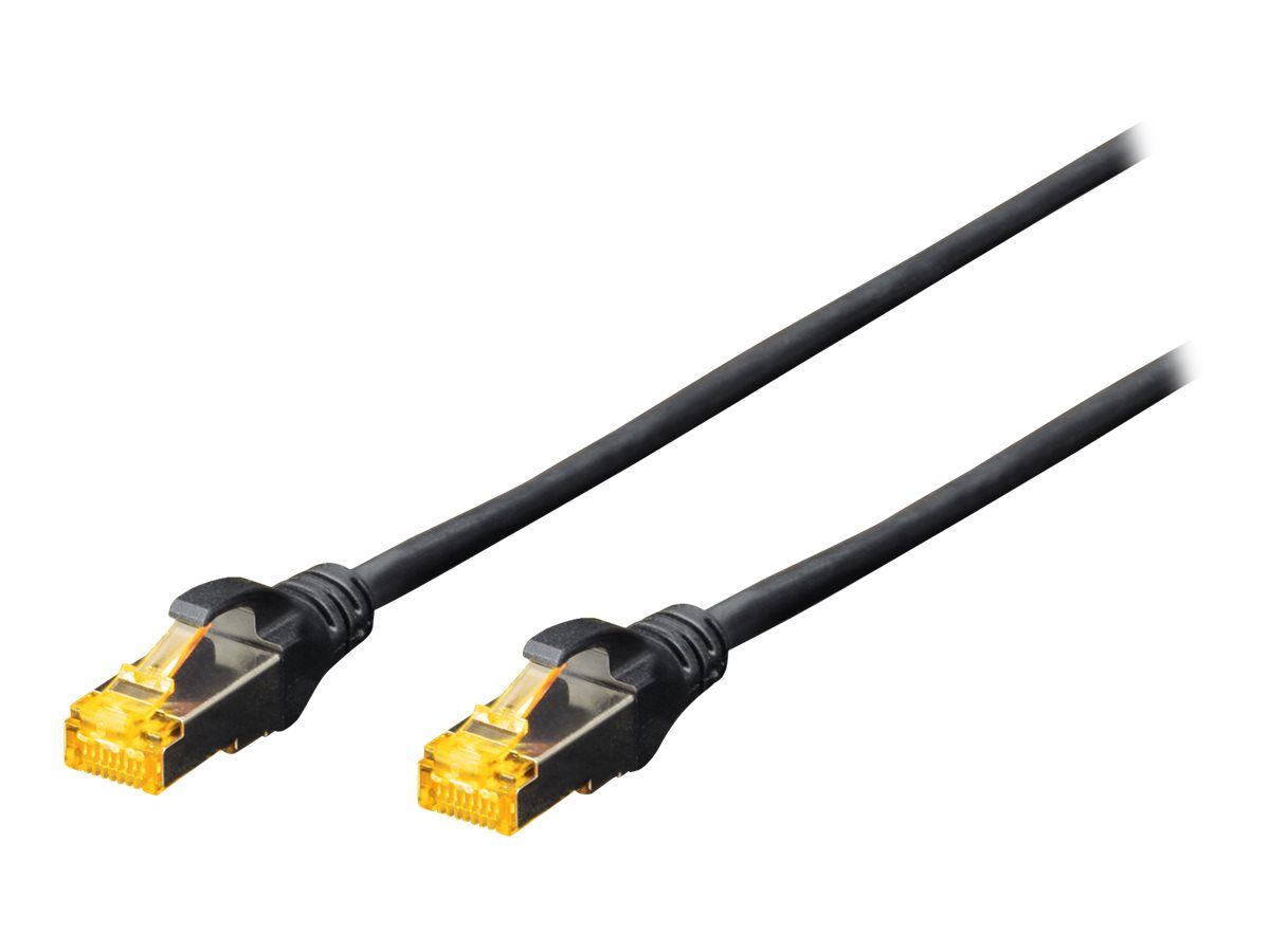 DIGITUS CAT 6A S/FTP Patchkabel CAT6a 25cm schwarz
