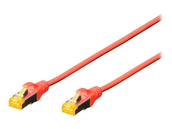 4016032327172-1 DIGITUS CAT 6A S/FTP Patchkabel CAT6a 25cm rot