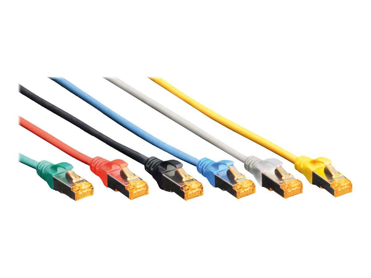 DIGITUS CAT 6A S/FTP Patchkabel CAT6a 50cm blau