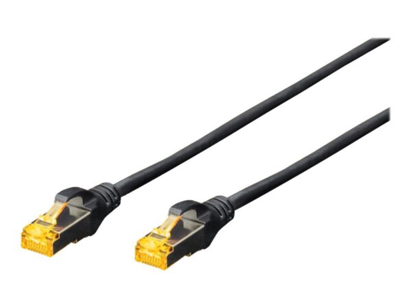 4016032327271-1 DIGITUS CAT 6A S/FTP Patchkabel CAT6a 50cm schwarz