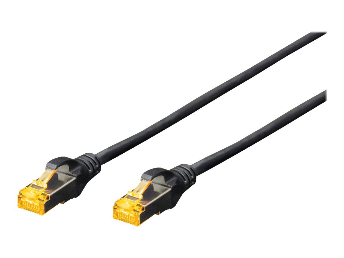 DIGITUS CAT 6A S/FTP Patchkabel CAT6a 50cm schwarz