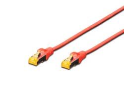 DIGITUS CAT 6A S/FTP Patchkabel CAT6a 3m rot