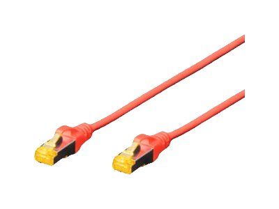 4016032327585-1 DIGITUS CAT 6A S/FTP Patchkabel CAT6a 7m rot