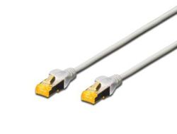 DIGITUS CAT 6A S/FTP Patchkabel CAT6a 30cm grau
