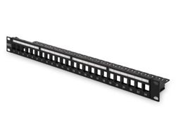 DIGITUS Modulares Patchpanel für Keystone Jacks 1HE – unbestückt