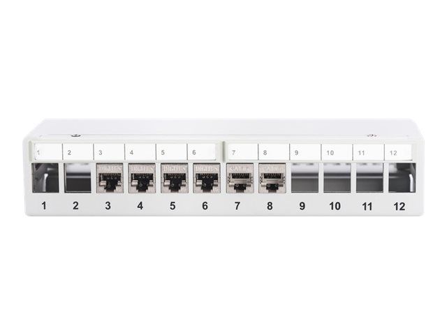 DIGITUS Desktop Modular Patch Panel, geschirmt, 12 – Port