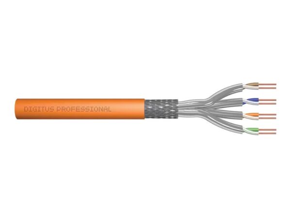 DIGITUS CAT 7 S/FTP Datenkabel – Verlegekabel, 1000 m, Simplex, B2ca