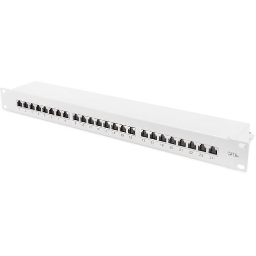 4016032444817-1 R – TEC PATCHPANEL KAT6A 1HE RAL7035 / RTEC – P PP24K6A 24PORT R – TEC – PP24K6A