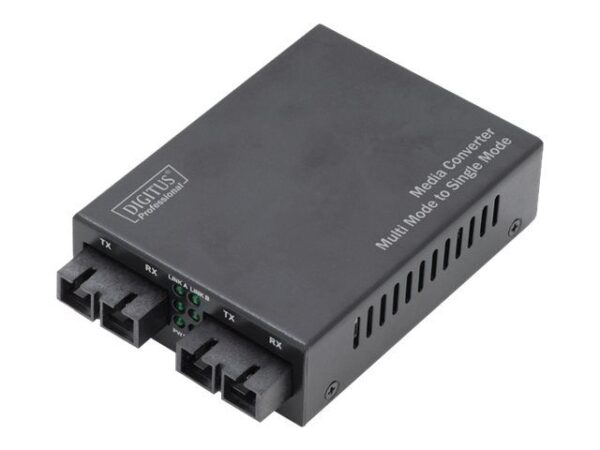 4016032445739-1 DIGITUS Fast Ethernet Multimode/Singlemode Media Converter SC/SC