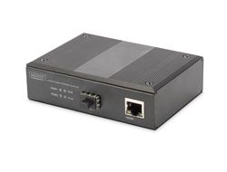 DIGITUS Industrial Gigabit PoE Media Converter PSE, RJ45, SFP