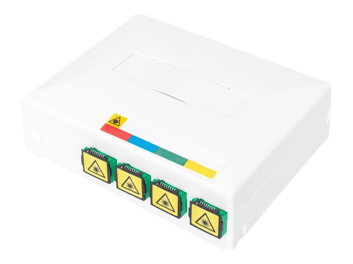 DIGITUS FTTX Gehäuse mit 4 x SC SX Kupplung