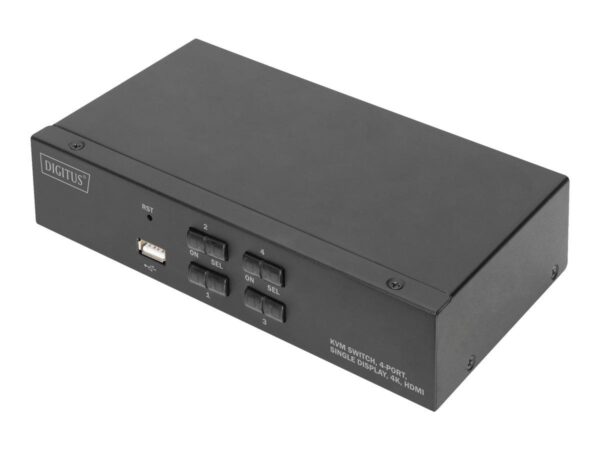 4016032468639-1 DIGITUS KVM – Switch, 4 – Port, single – Display, 4K, HDMI®