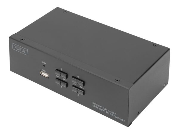 4016032478140-1 DIGITUS KVM Switch 4 – Port DP 4K Dual Display – KVM – Umschalter