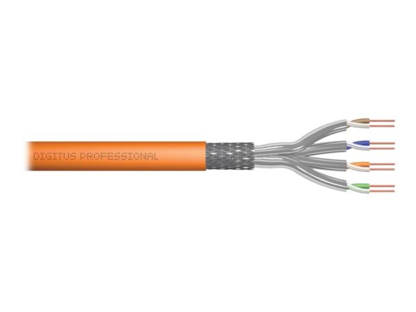 DIGITUS Cat.7 S/FTP installation cable, 250 m, simplex, Dca – s1a, d0, a1